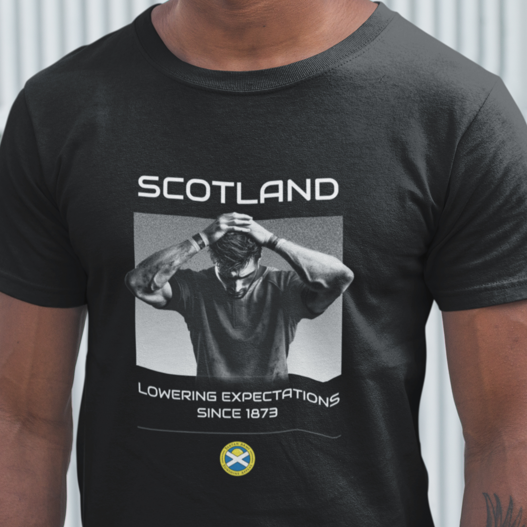 Scotland - Lowering expectations since 1873 - Dark ver — T Shirt — lifestyle 1