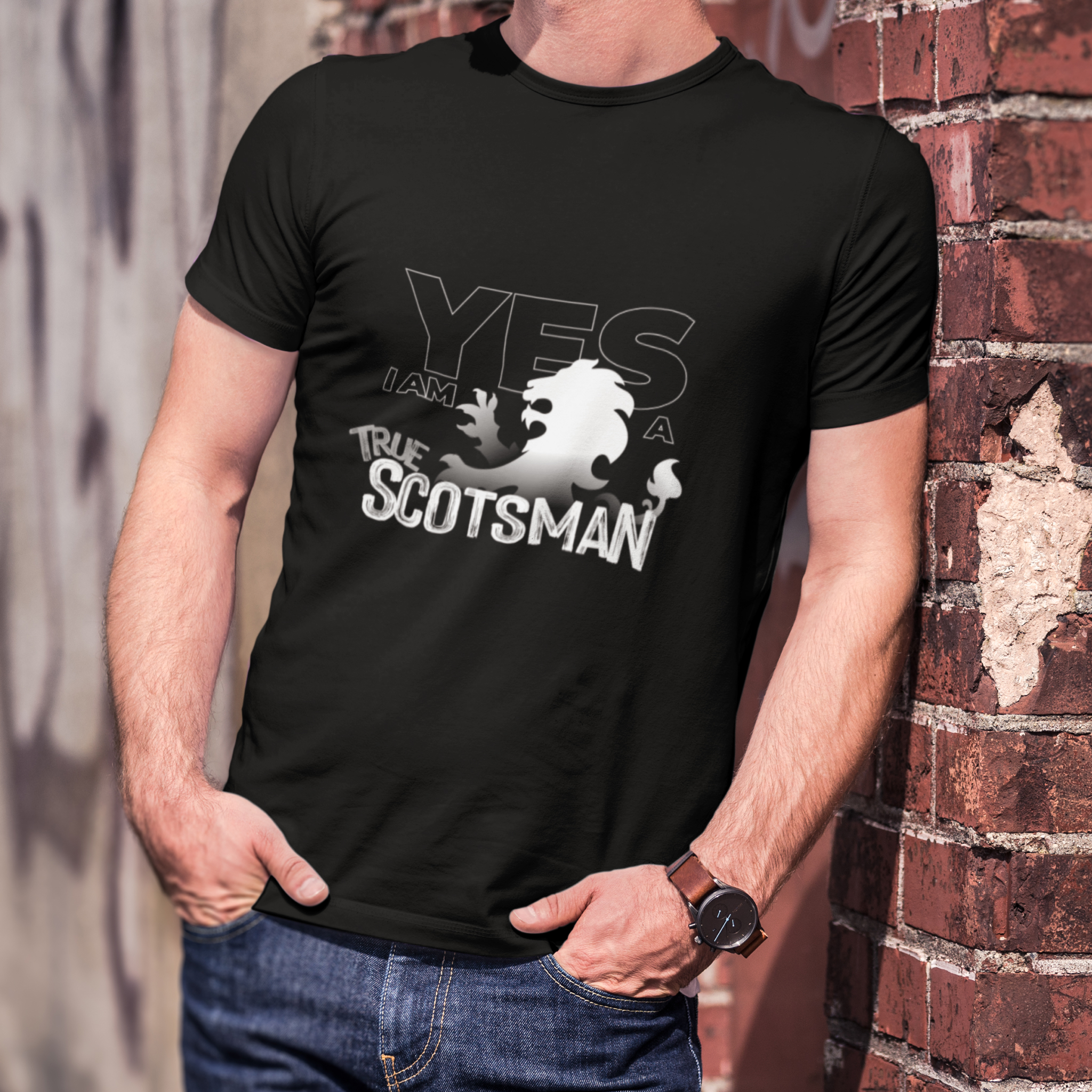 Yes i am a true scotsman - dark ver — T Shirt — lifestyle 1