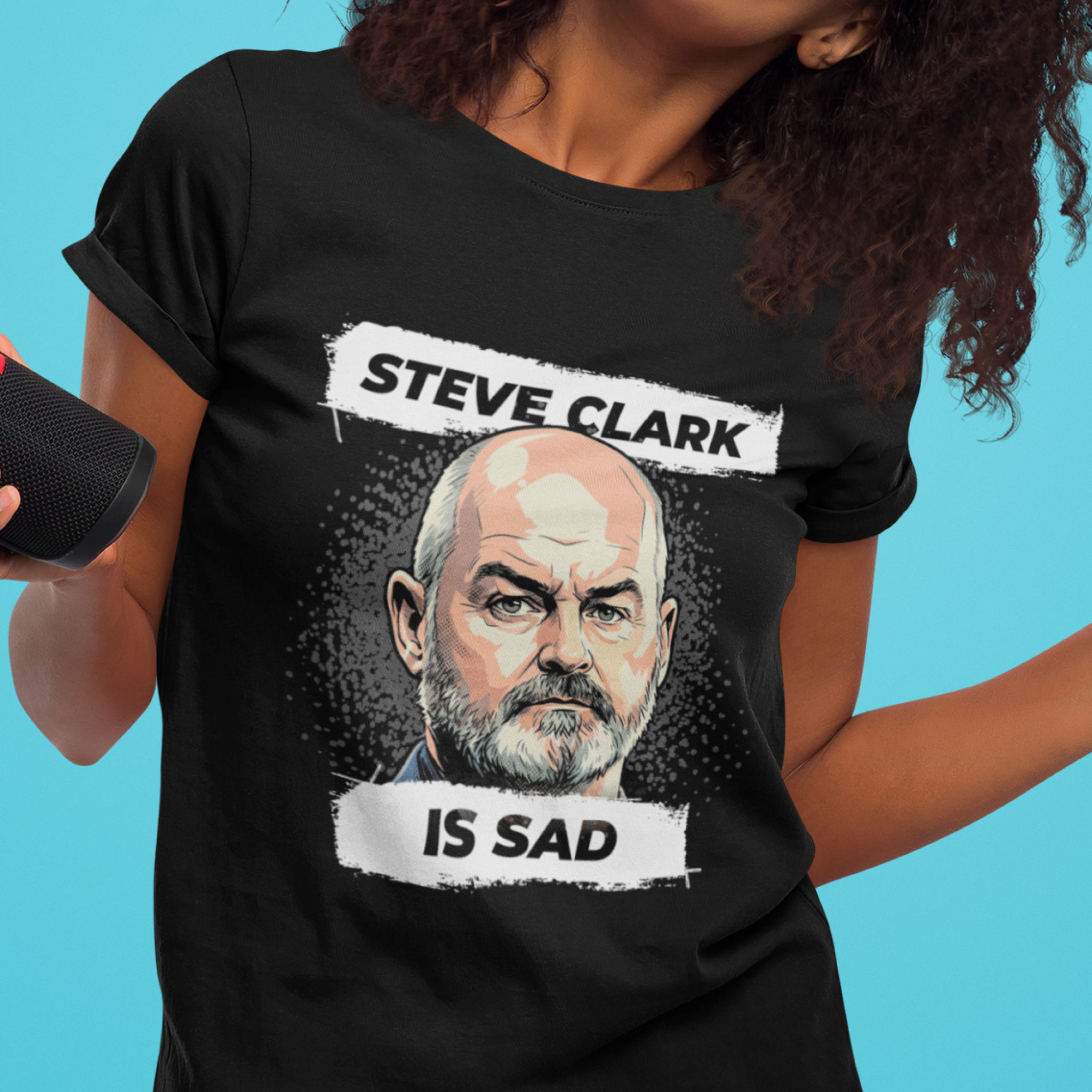 Steve clark is sad - Dark ver — T Shirt — lifestyle 1