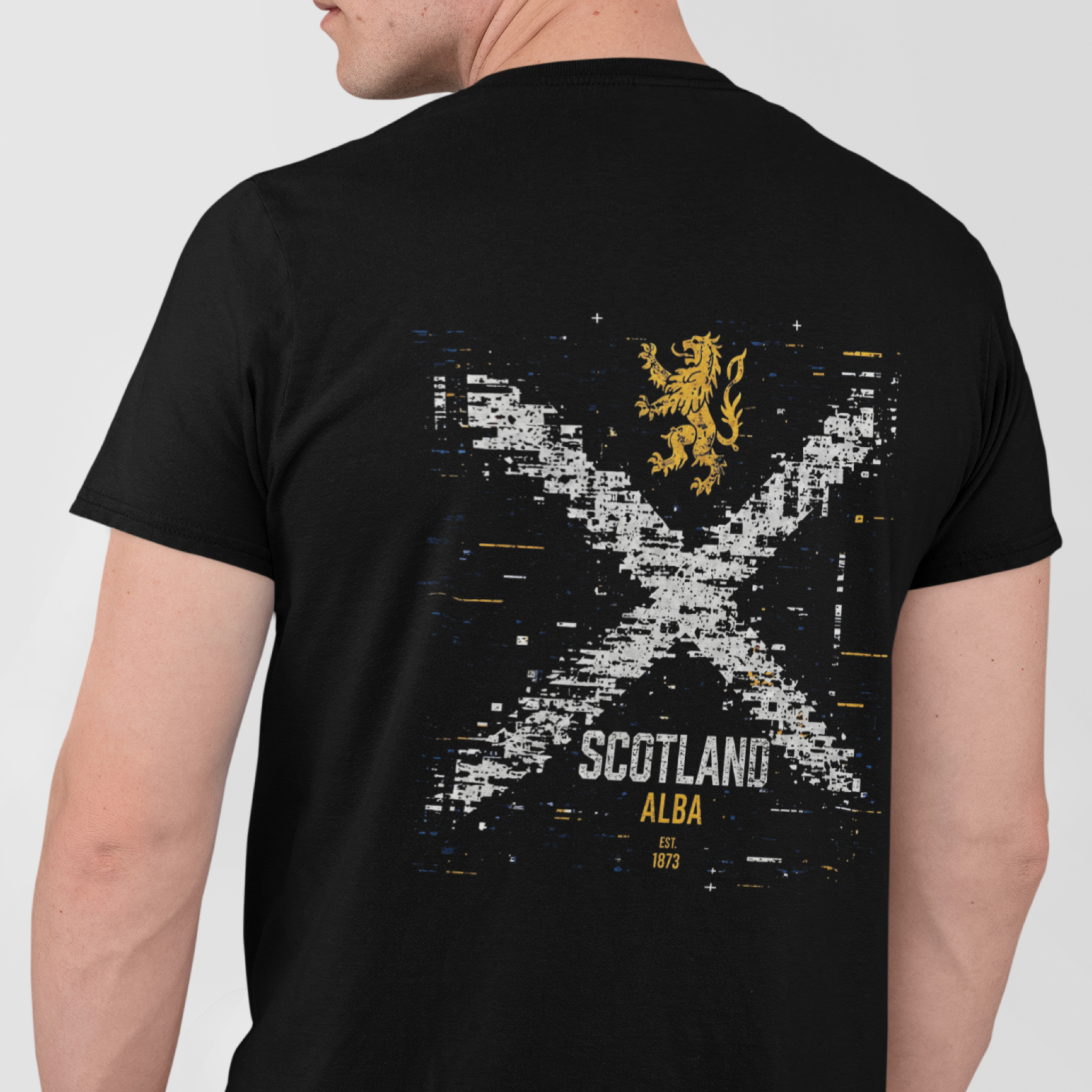 Scotland alba glitch — T Shirt — lifestyle 1