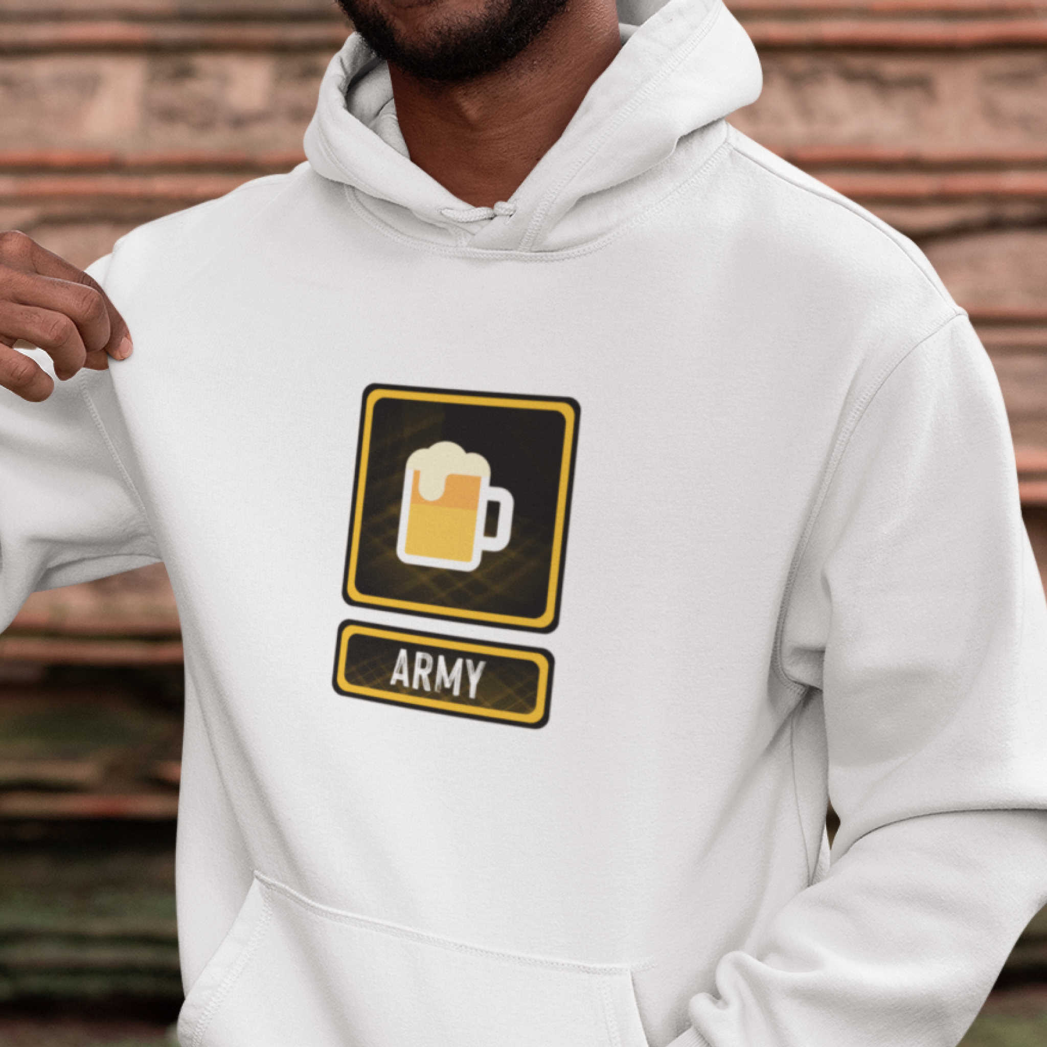Tartan army Pint — Hoodie — lifestyle 1