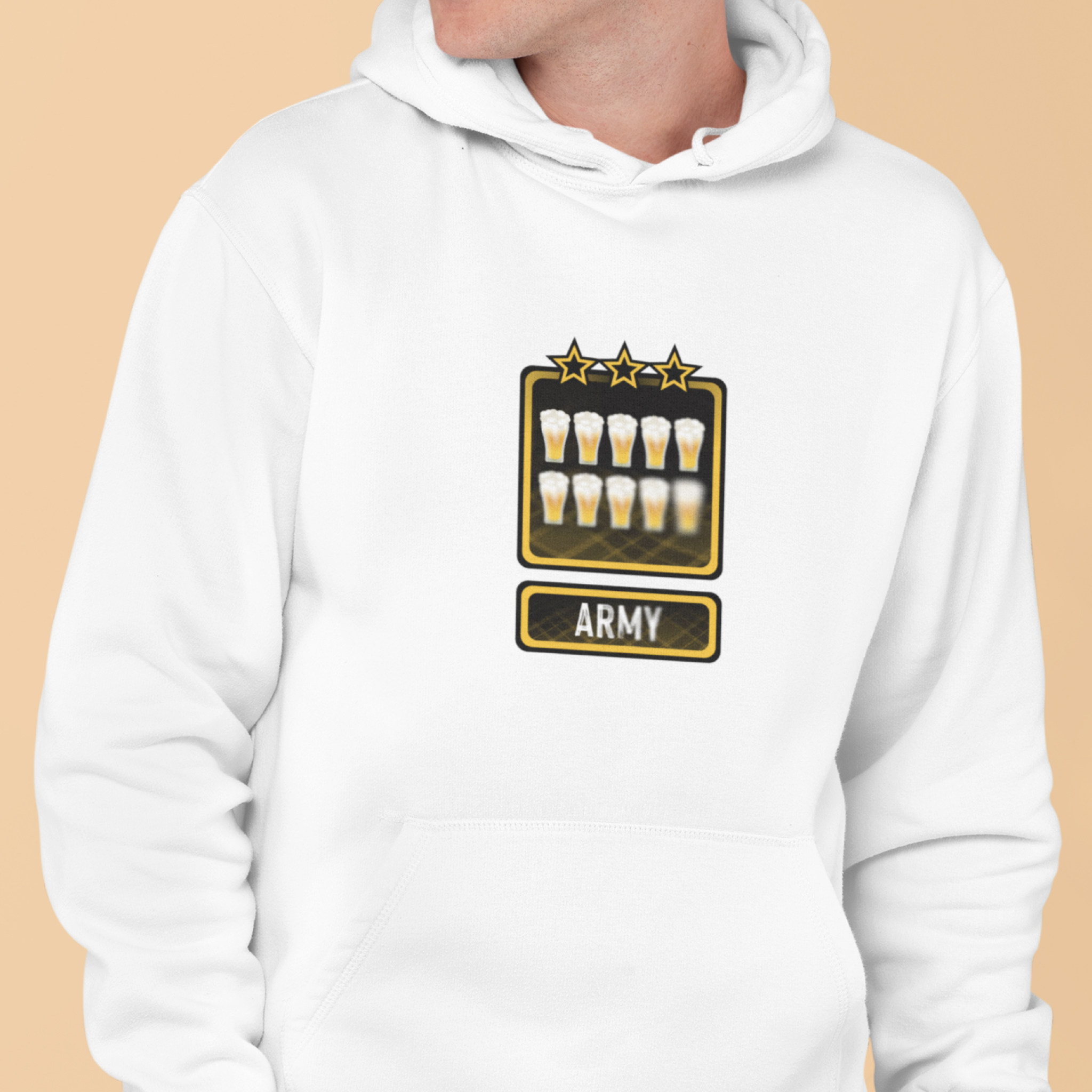 Tartan army 10 pints blur — Hoodie — lifestyle 1