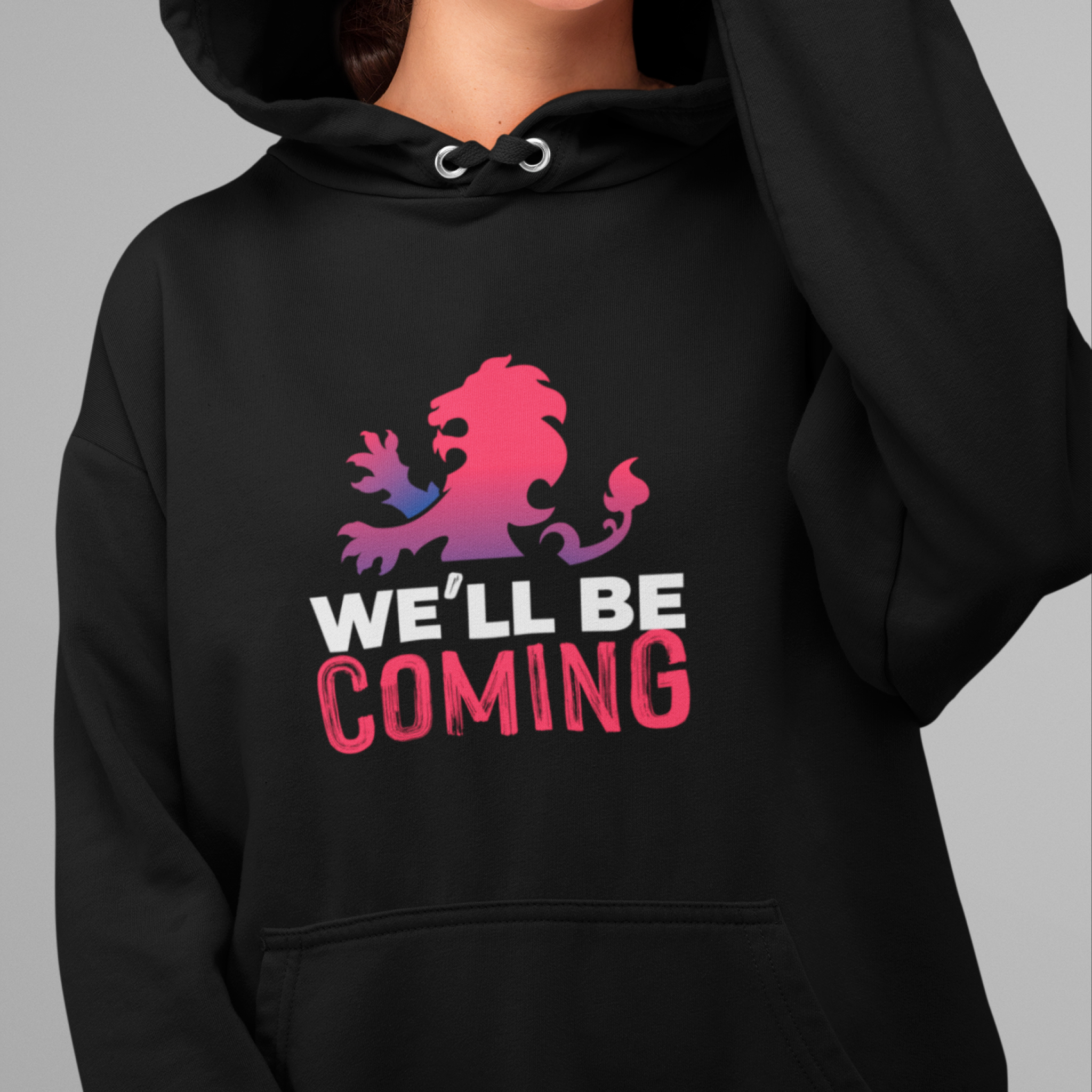 We'll be coming - Dark ver — Hoodie — lifestyle 1
