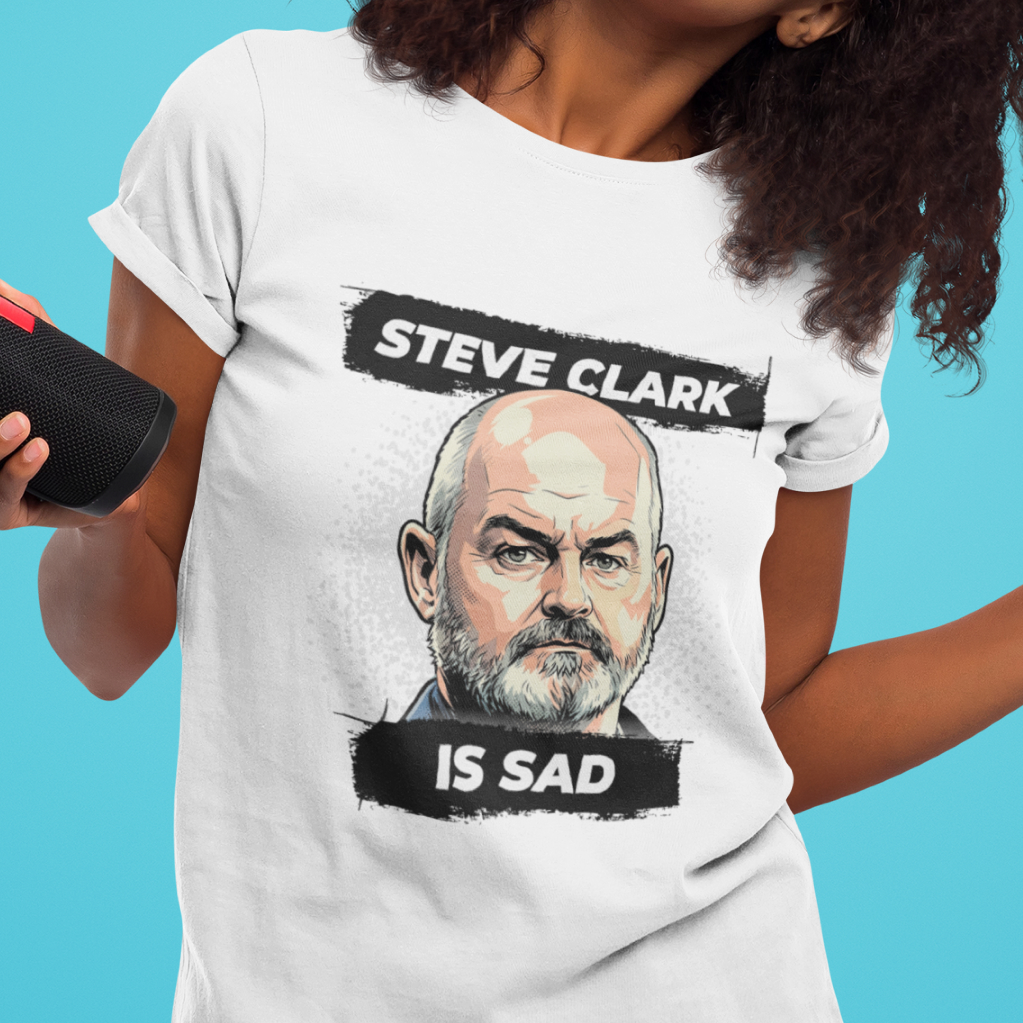 Steve clark is sad - Light ver — T Shirt — lifestyle 1