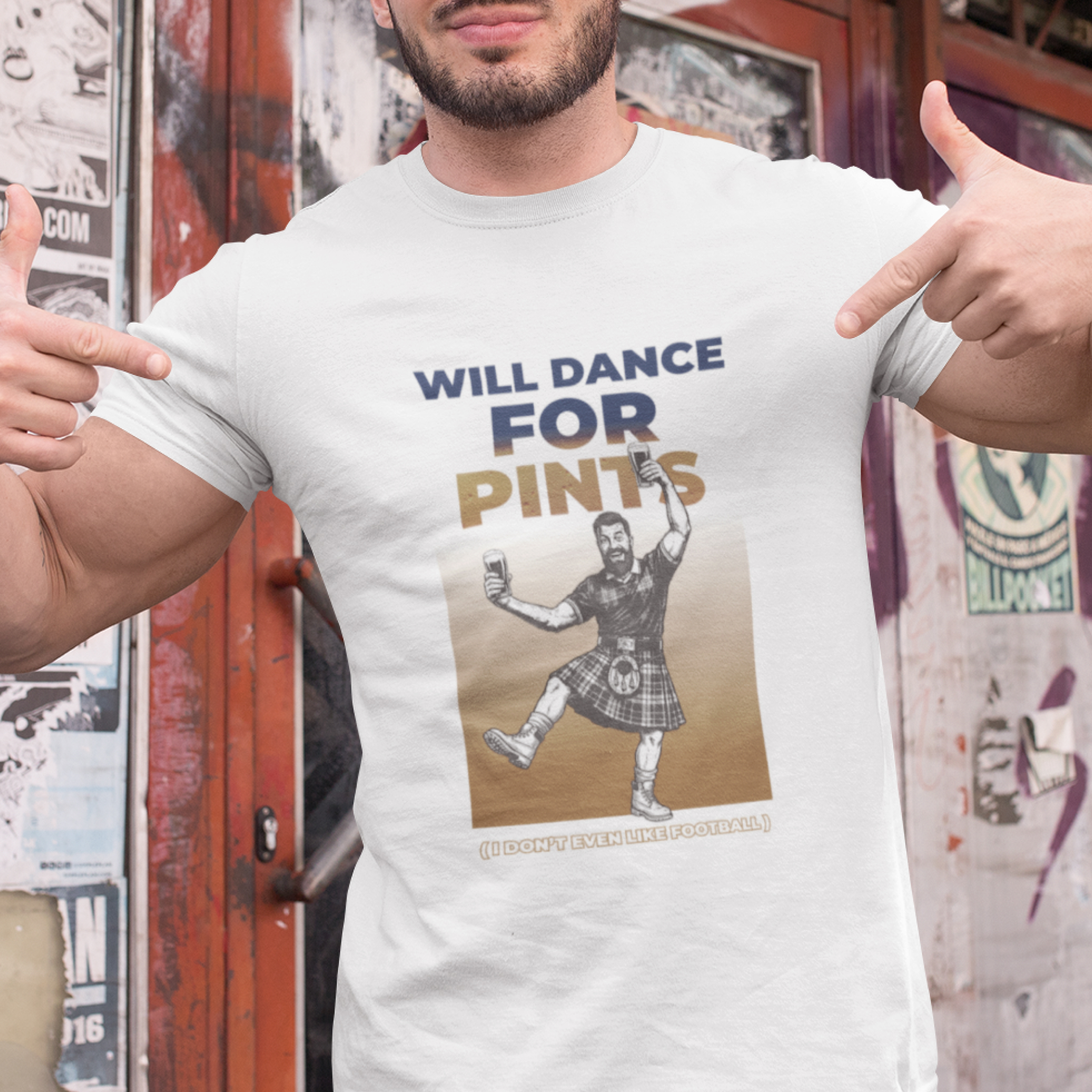 Will dance for pints - Light ver — T Shirt — lifestyle 1