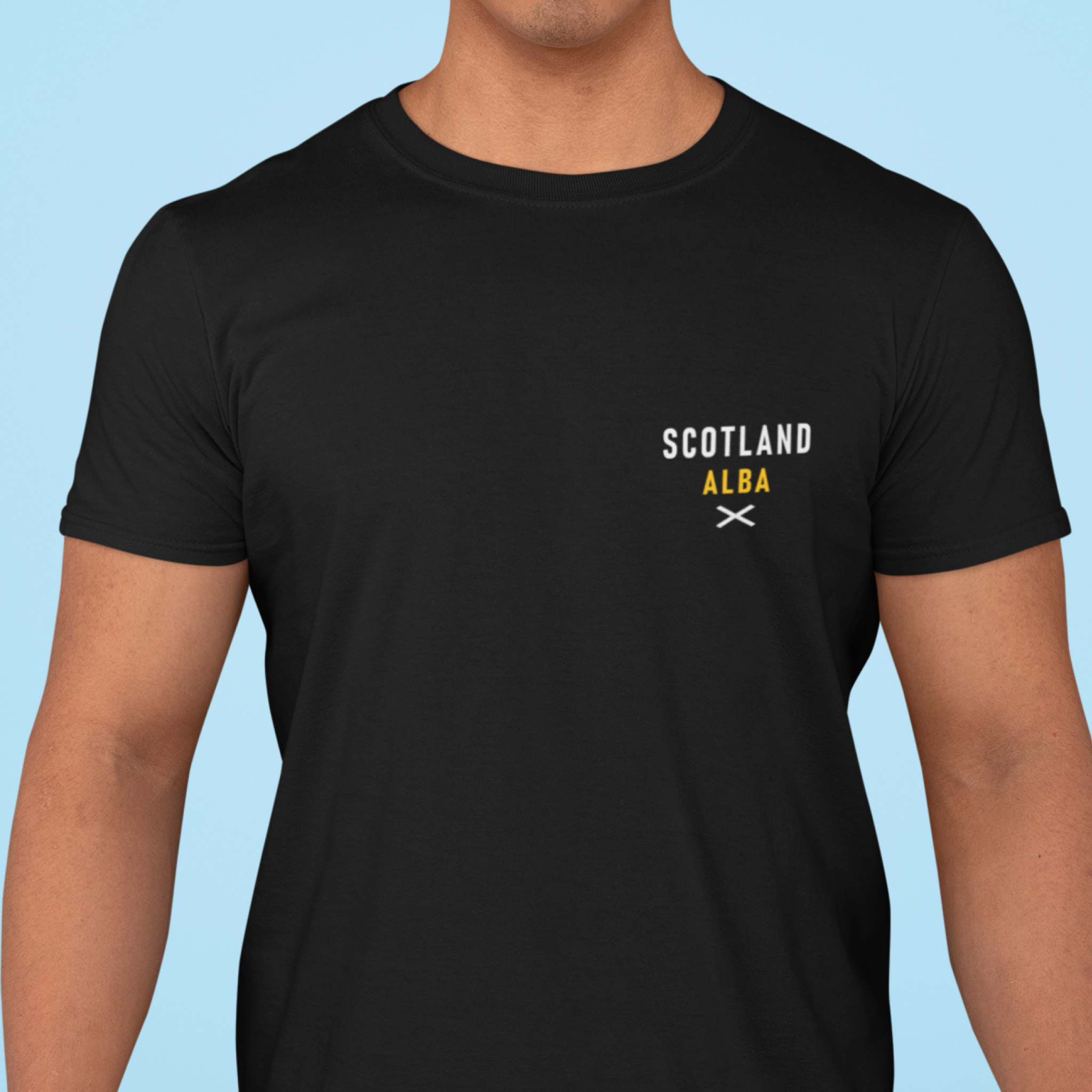 Saltire glitch — T Shirt — lifestyle 2