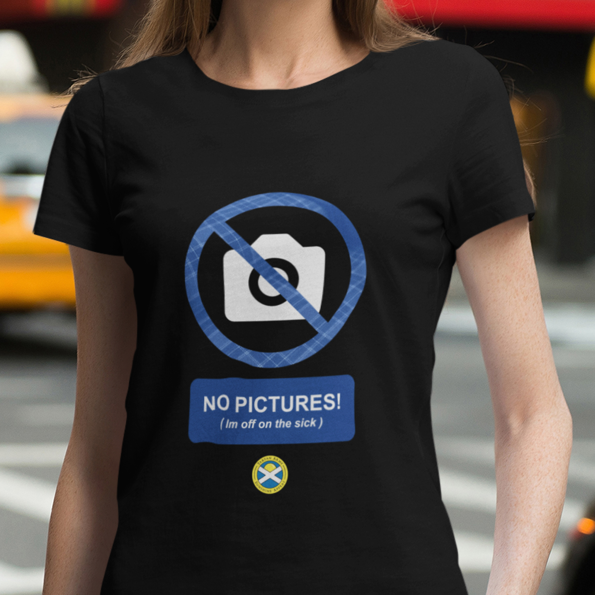No pictures - Dark ver — T Shirt — lifestyle 1