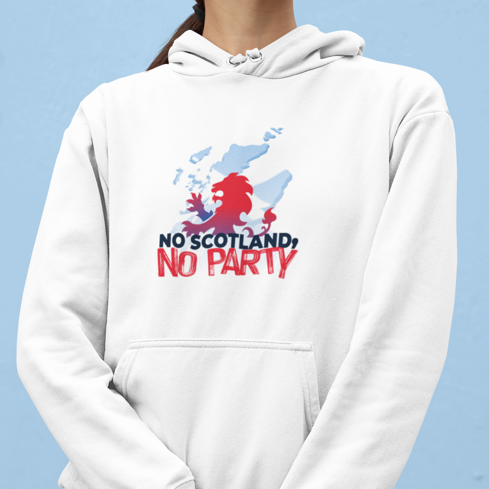 No scotland, no party - Lion map - Light ver — Hoodie — lifestyle 1