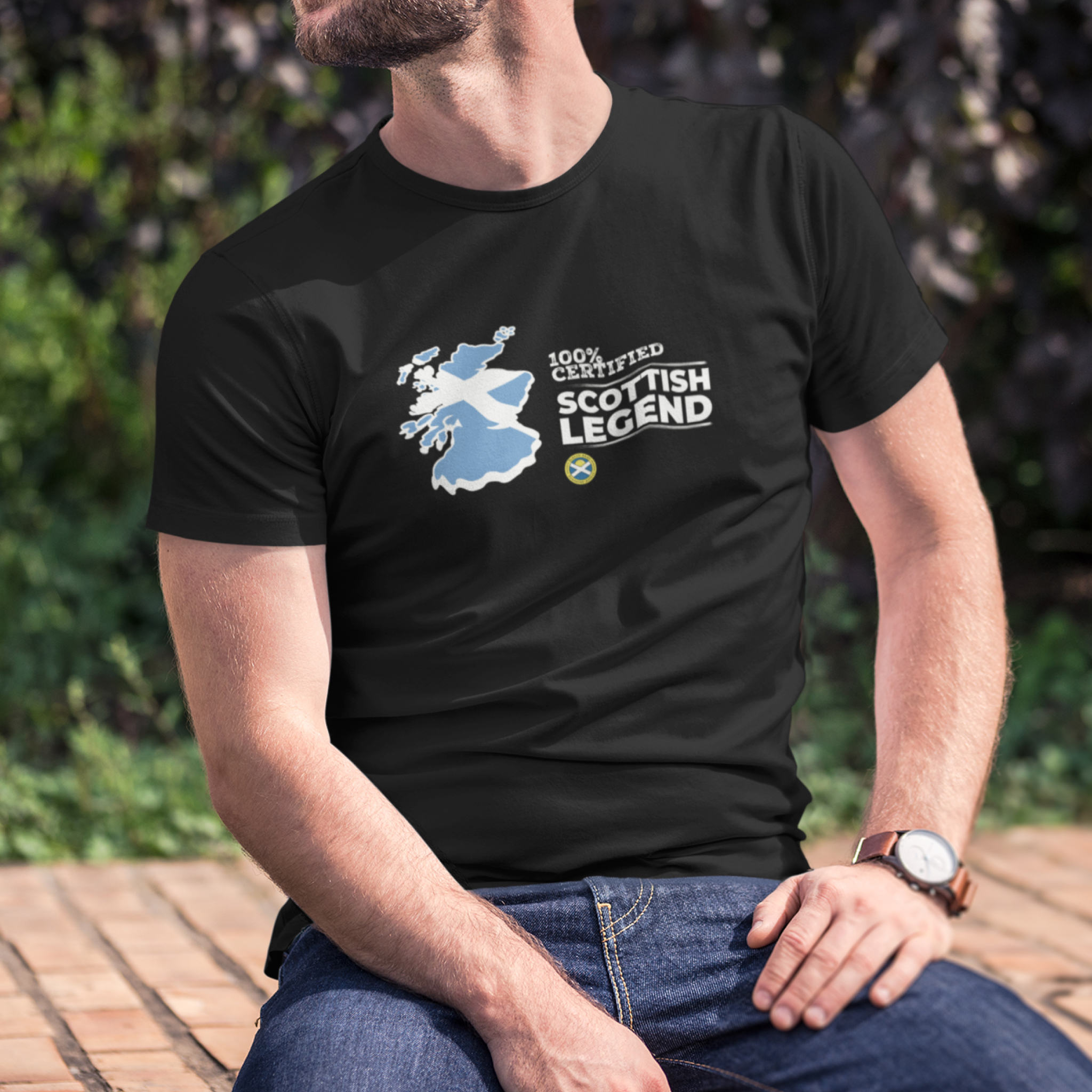 100% Certified Scottish legend — T Shirt — lifestyle 1
