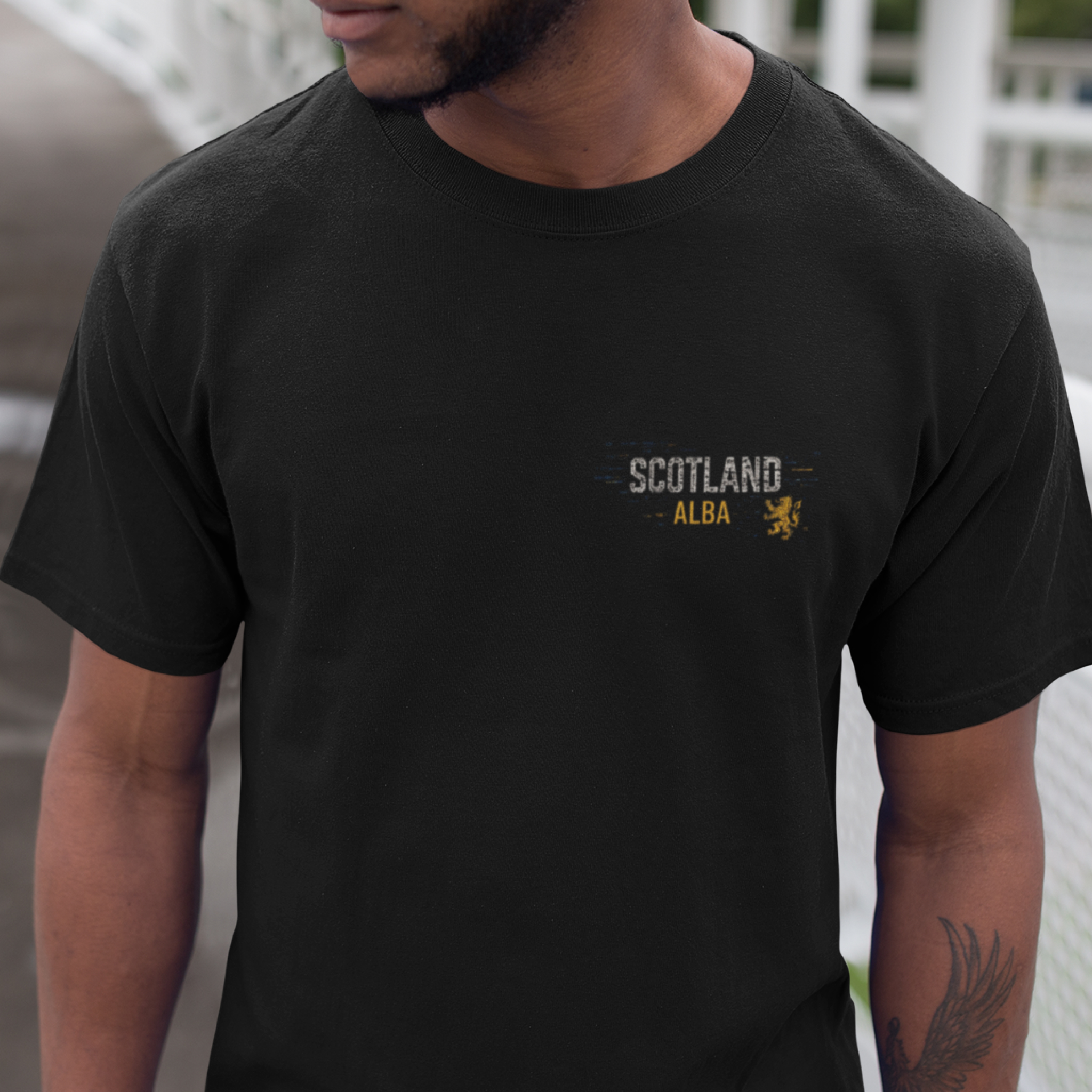 Scotland alba lion - Front only — T Shirt — lifestyle 1