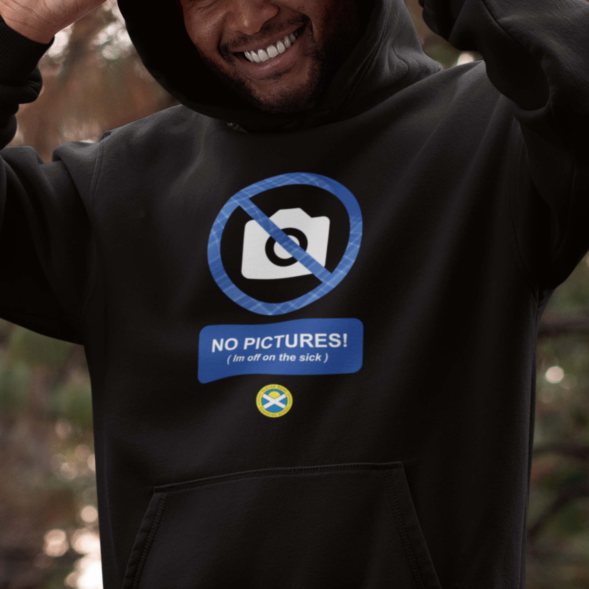 No pictures - Dark ver — Hoodie — lifestyle 1