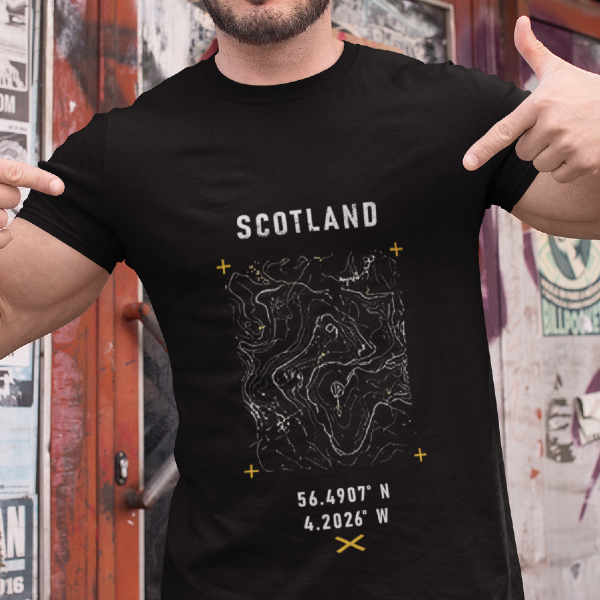 Highland Terrain tee - Front only — T Shirt — lifestyle 1