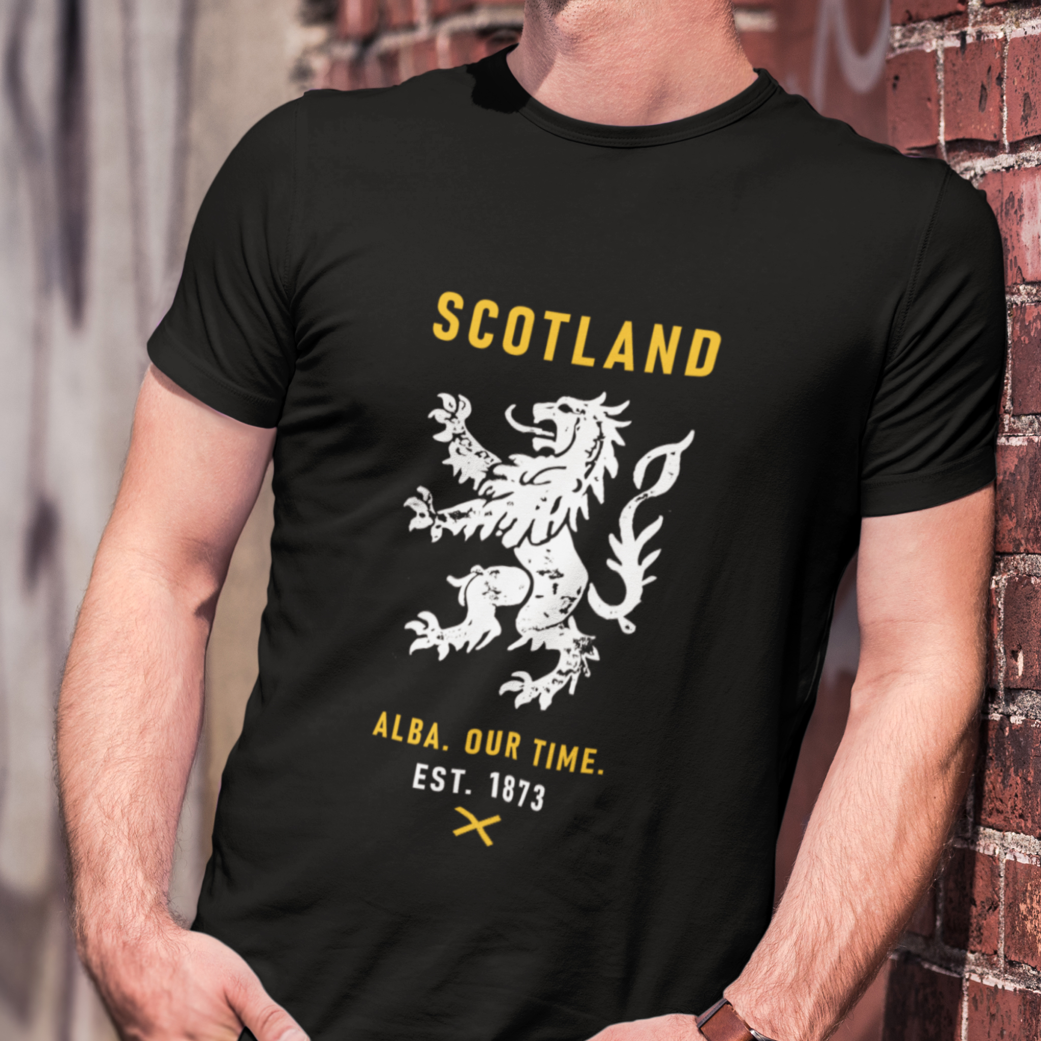 Scotland Alba our time - front ver — T Shirt — lifestyle 1