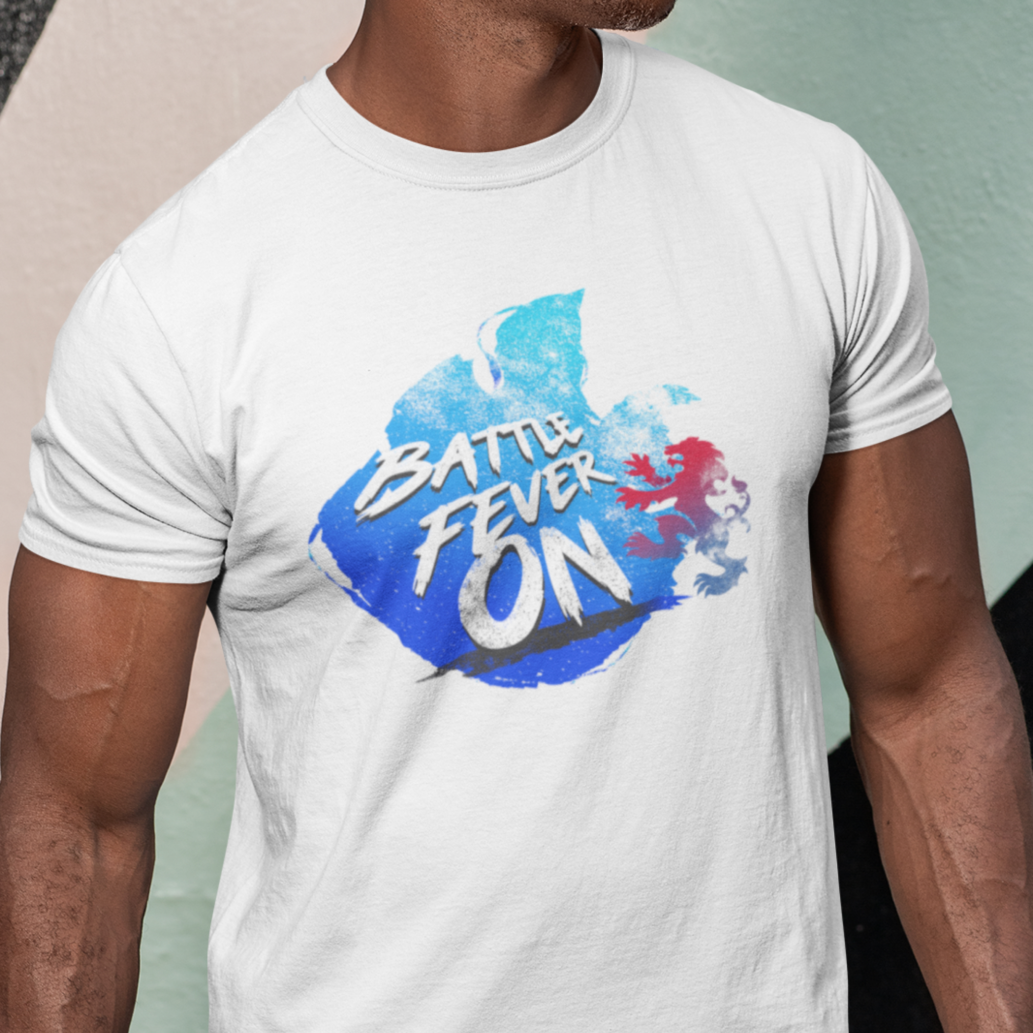 Battle fever on - fire ver — T Shirt — lifestyle 1