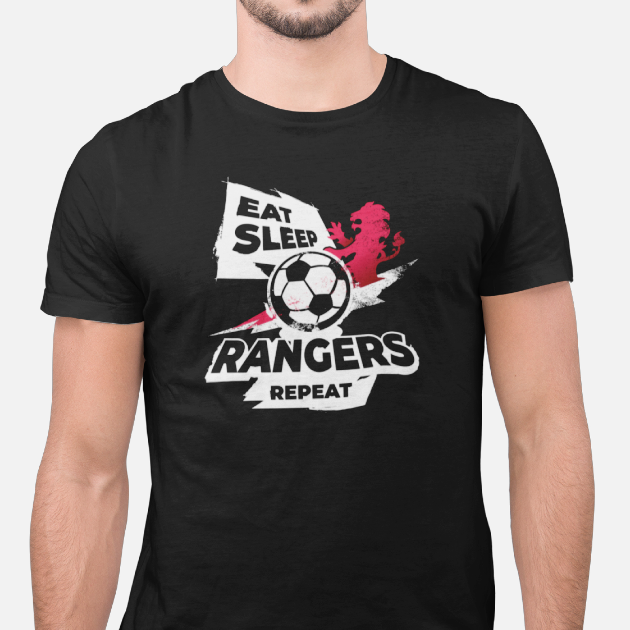 Eat sleep ranger repeat - football - Dark ver — T Shirt — lifestyle 1