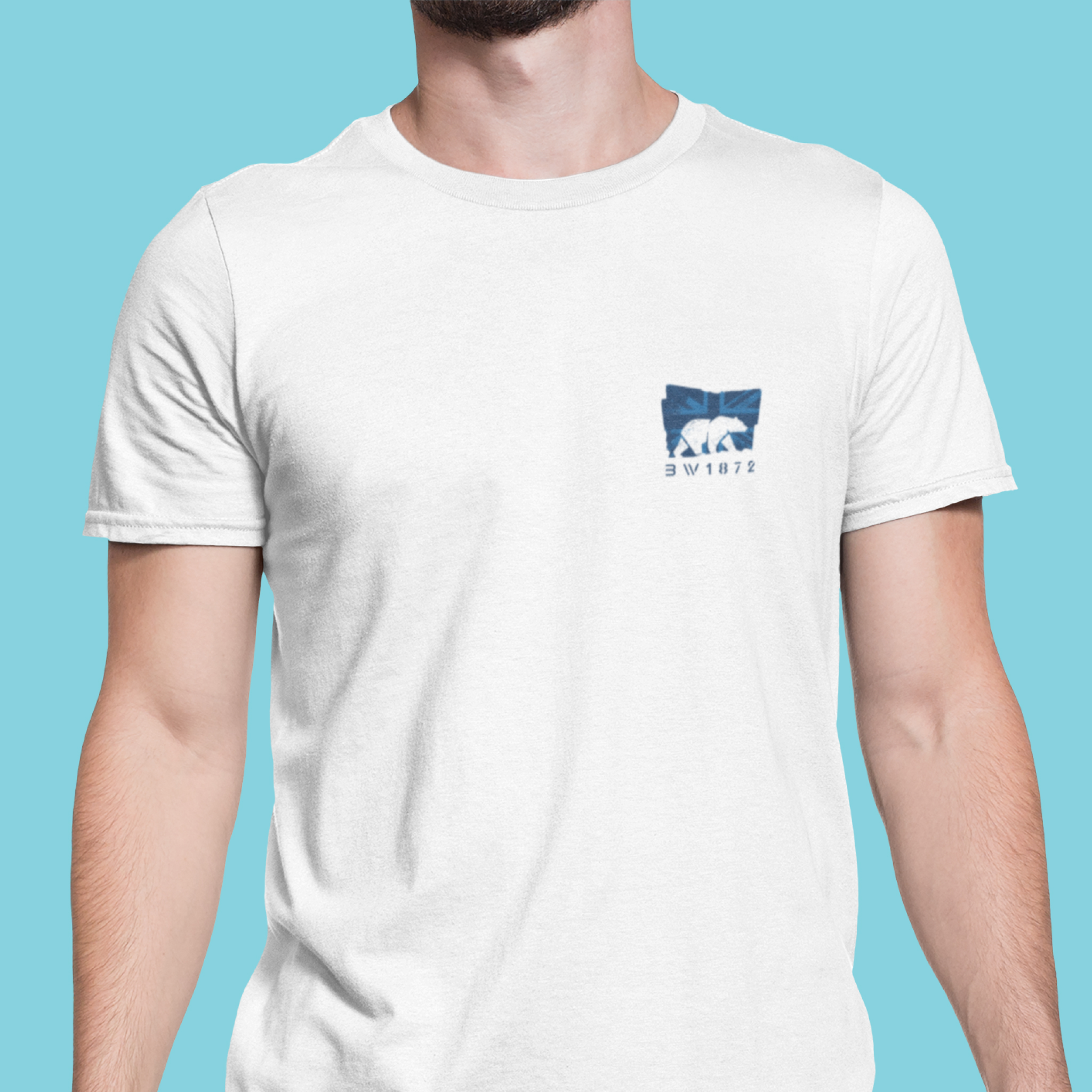 BW1872 - Bear - Union jack  - Emblem — T Shirt — lifestyle 1